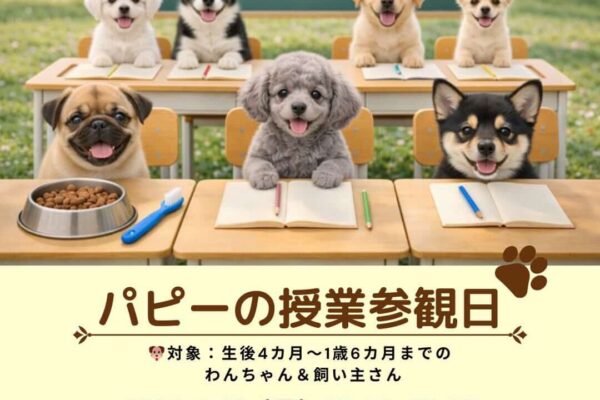 5月10日（日）＼ 見て・聞いて・体験する ／パピーの授業参観日inさっぽろドッグランド 開催！