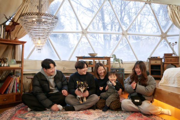 愛犬とスノーグランピング撮影会 in villa福座 リポート！