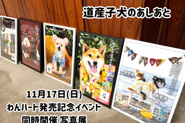 わんハート発売記念イベント同時開催！「道産子犬のあしあと」写真展