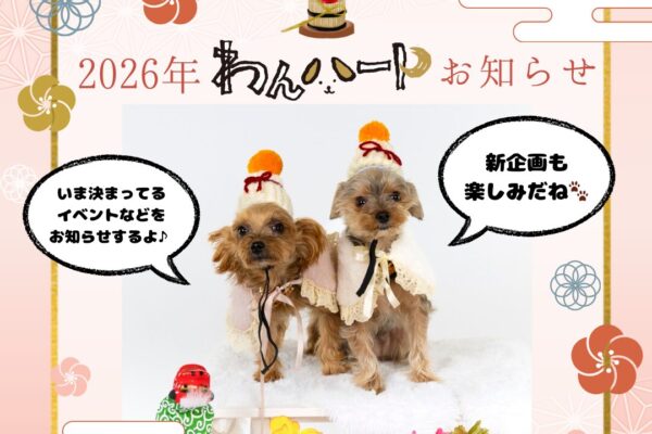 わんハート／わんにゃんハートから《2026年の予定とお知らせ》